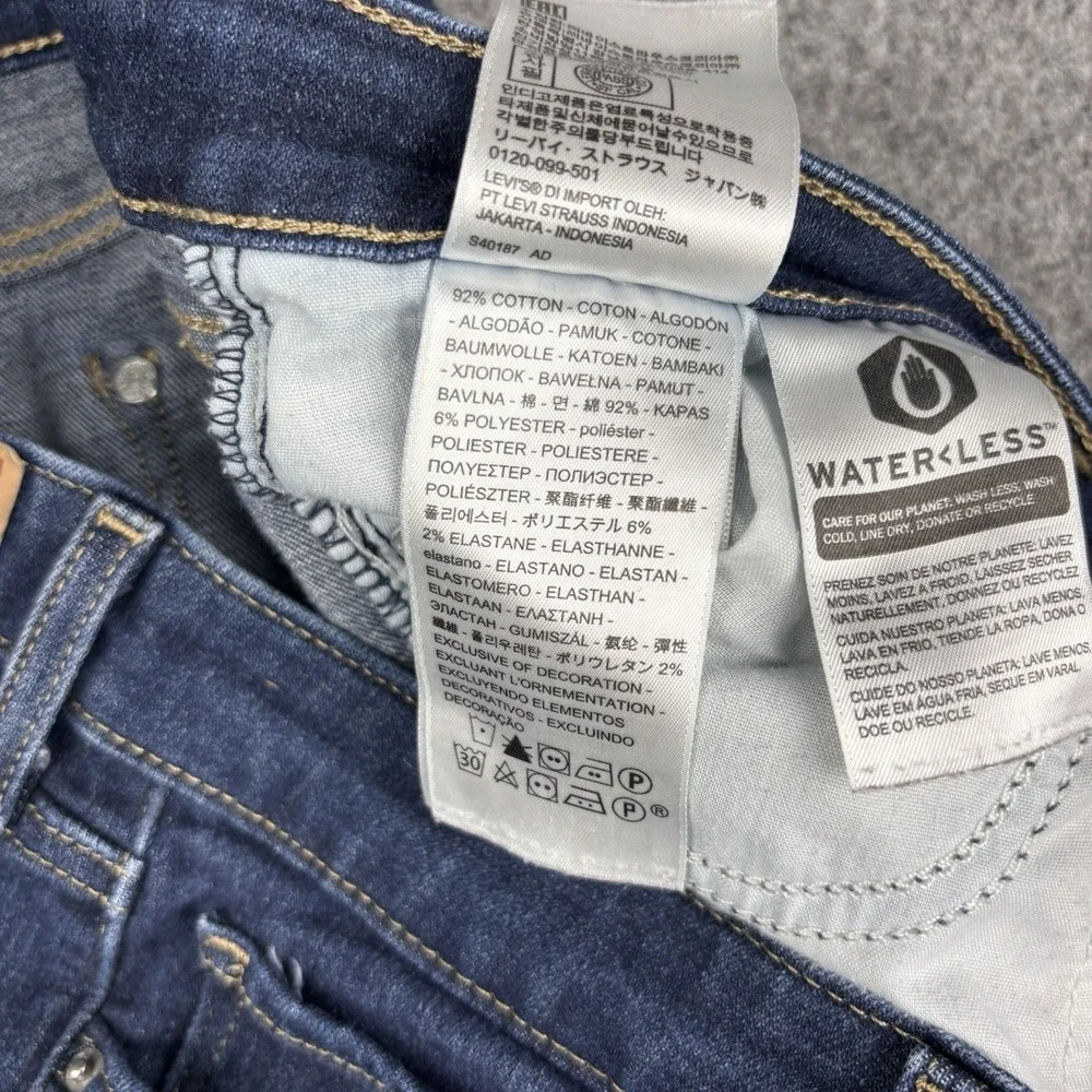 Levi's 715 Bootcut Jeans Women's‎ 32 Dark Wash Western Blue Denim Casual Rodeo